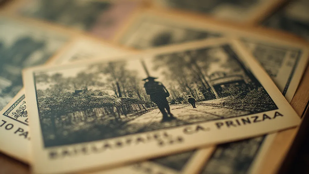 Lithographic printing dots on a postcard