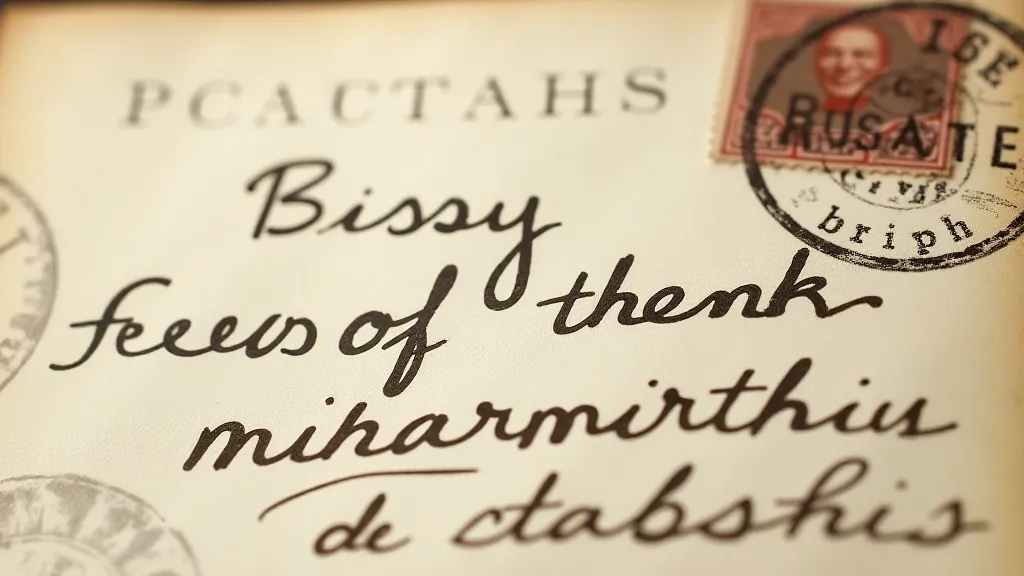 Postcard back with handwriting