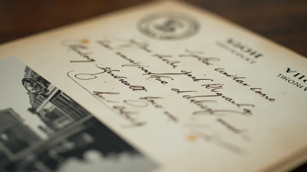 Antique postcard with handwritten message